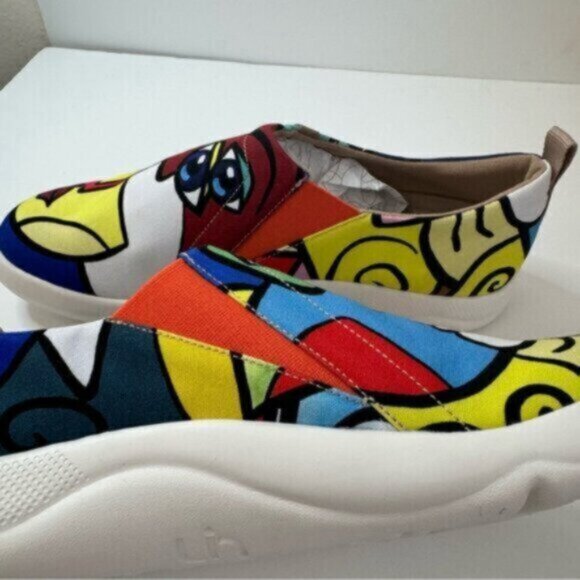 US 10 UIN Slip On Shoes Canvas Comfortable Loafers Fantasy (EU 42) - Picture 10 of 13